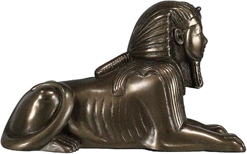 Miniatura 6 de Ebros Gift Monumento Histórico Egipcio Guardián Clásico Gran Esfinge de Giza en Bronce Sintético Figura Monolito en miniatura de 3 pulgadas