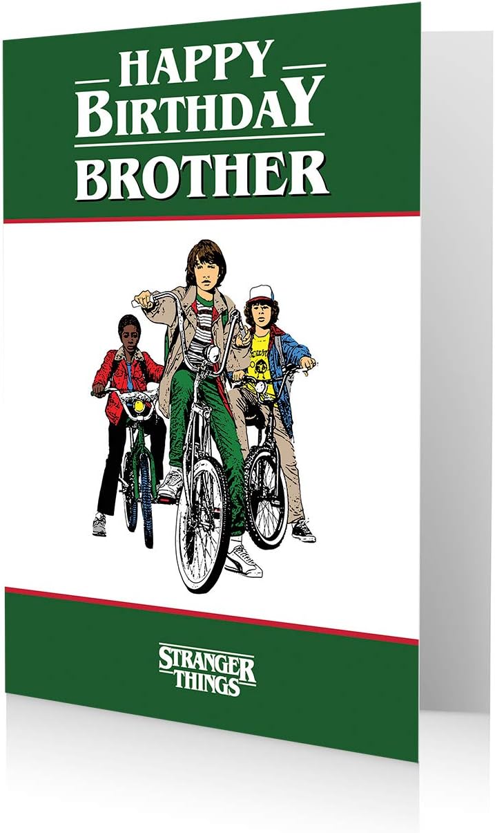 Brother Birthday Card, Stranger Things Brother Birthday Card, Brother Birthday Card Stranger Things, Happy Birthday Card Brother