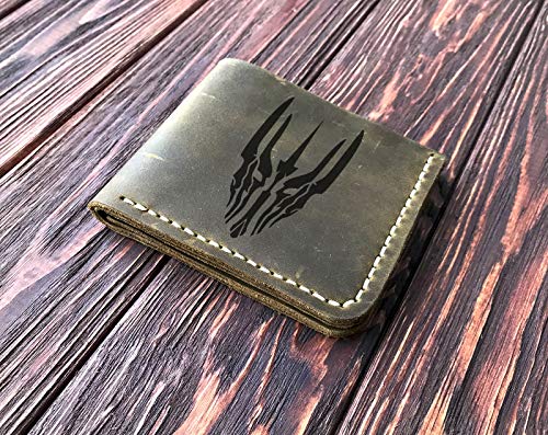 Sauron Wallet, Lord Rings Wallet, Gift for Him, Personalized Mens Wallet, Handmade Leather Wallet, Mens Gift For Father, Husband Gift, Boyfriend Gift k772