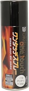耐熱塗料 オキツモ ワンタッチスプレー 艶有 クリヤー 300ml /ブレーキ キャリパー エンジン ヘッド 塗料 バイク 車 200℃