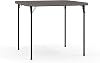 Flash Furniture Dunham 7cm Square Plastic Folding Table with Carry Handle Portable for Indoor and Outdoor Events - Dark Gray Dark Gray