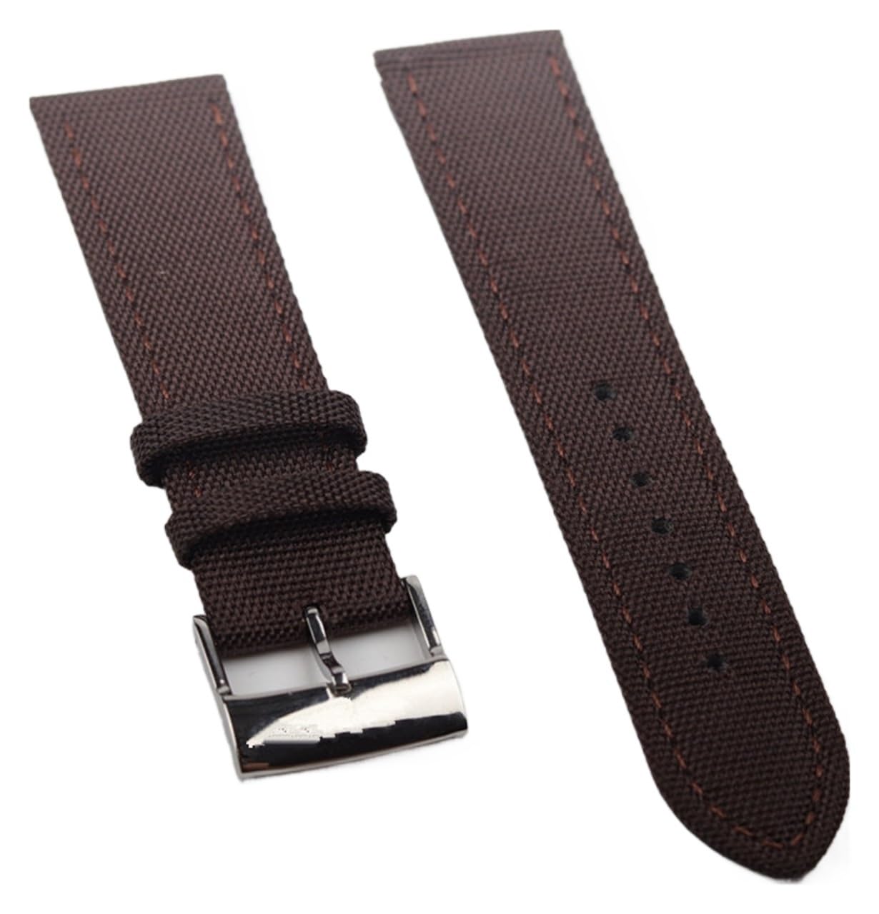 Generisch FYXT 22 mm schwarz blau grün braun Nylon Leder Uhrenarmband kompatibel mit Armband