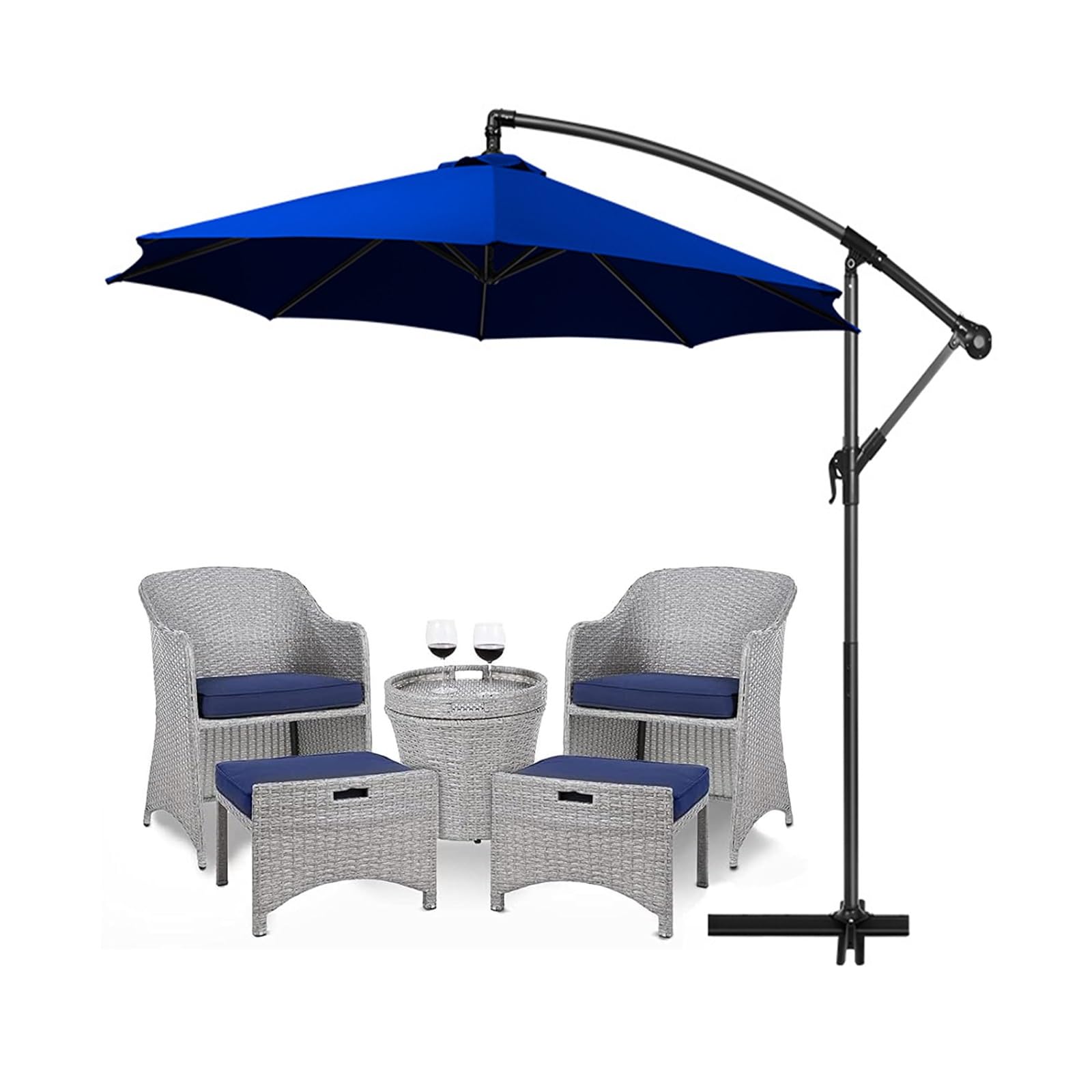Zapasowy baldachim do parasola ogrodowego, odporny na blaknięcie i rozdarcie Pokrowiec na parasol ogrodowy, tkanina nie zawiera ramki 1 szt.(Champagne,2.0m/6.5ft-6ribs)