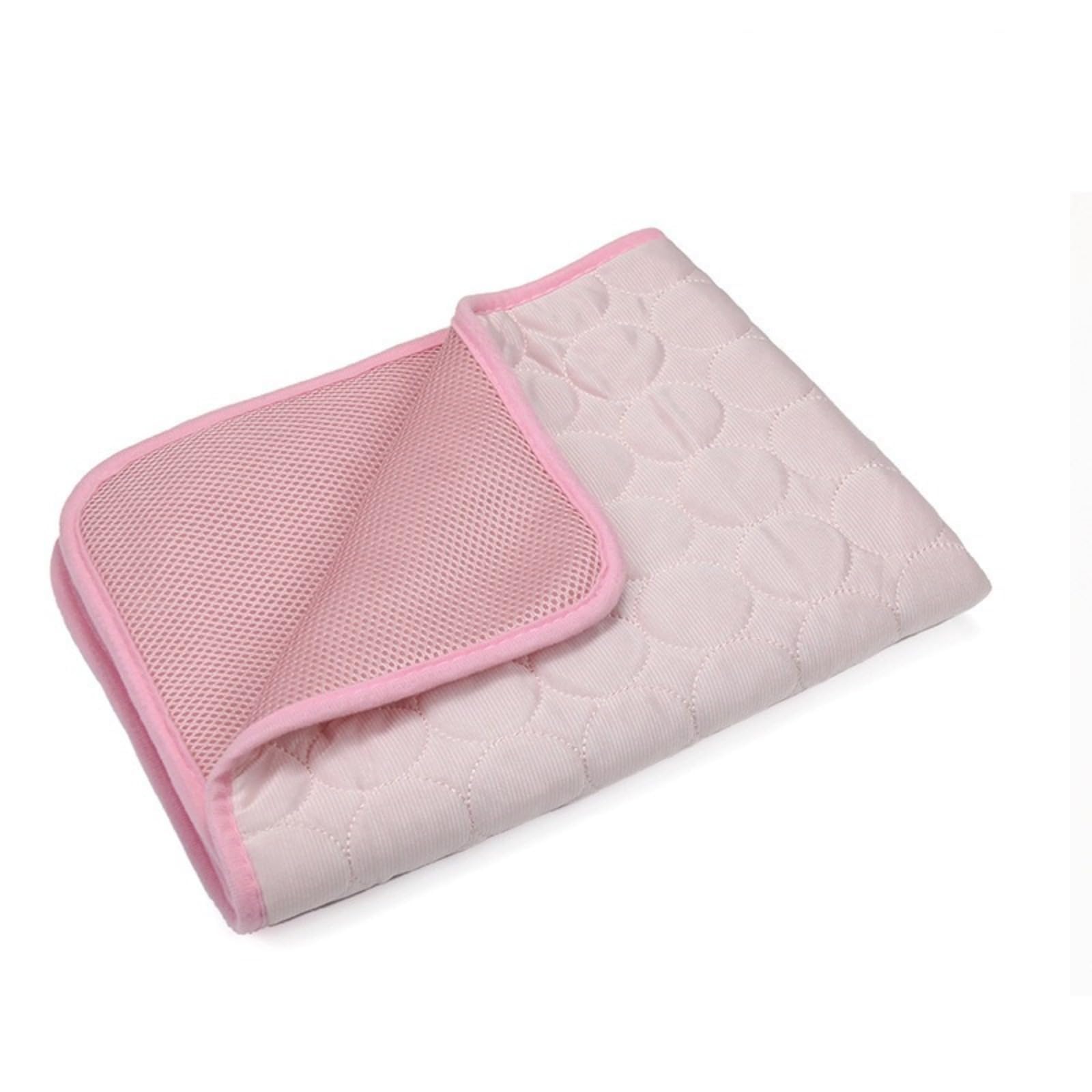 millionshare Pelsbarn Cooling Mat Cooling Dog Mat, Portable Pet Cooling Pad for Hot Weather, Large Cool Mat for Home, Travel & Crate (Pink,L-70X55)