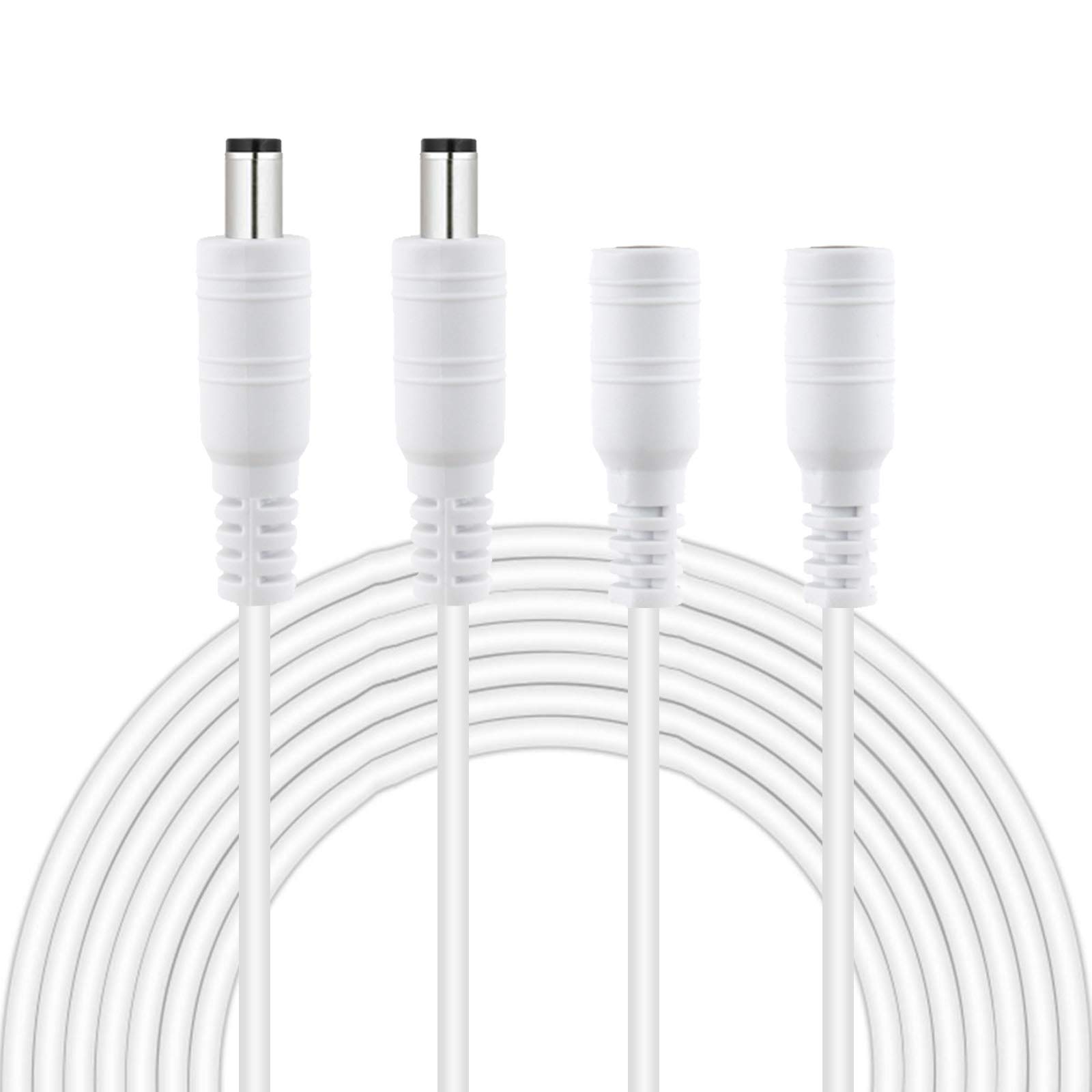 Amazon | MELODAY 【2個x3m】 DC電源コネクタ 外径5.5mm内径2.1mm オス 