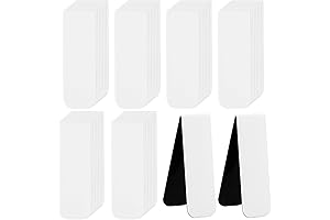 48 White Magnetic Bookmark Book Marker Clip Sublimation Blanks