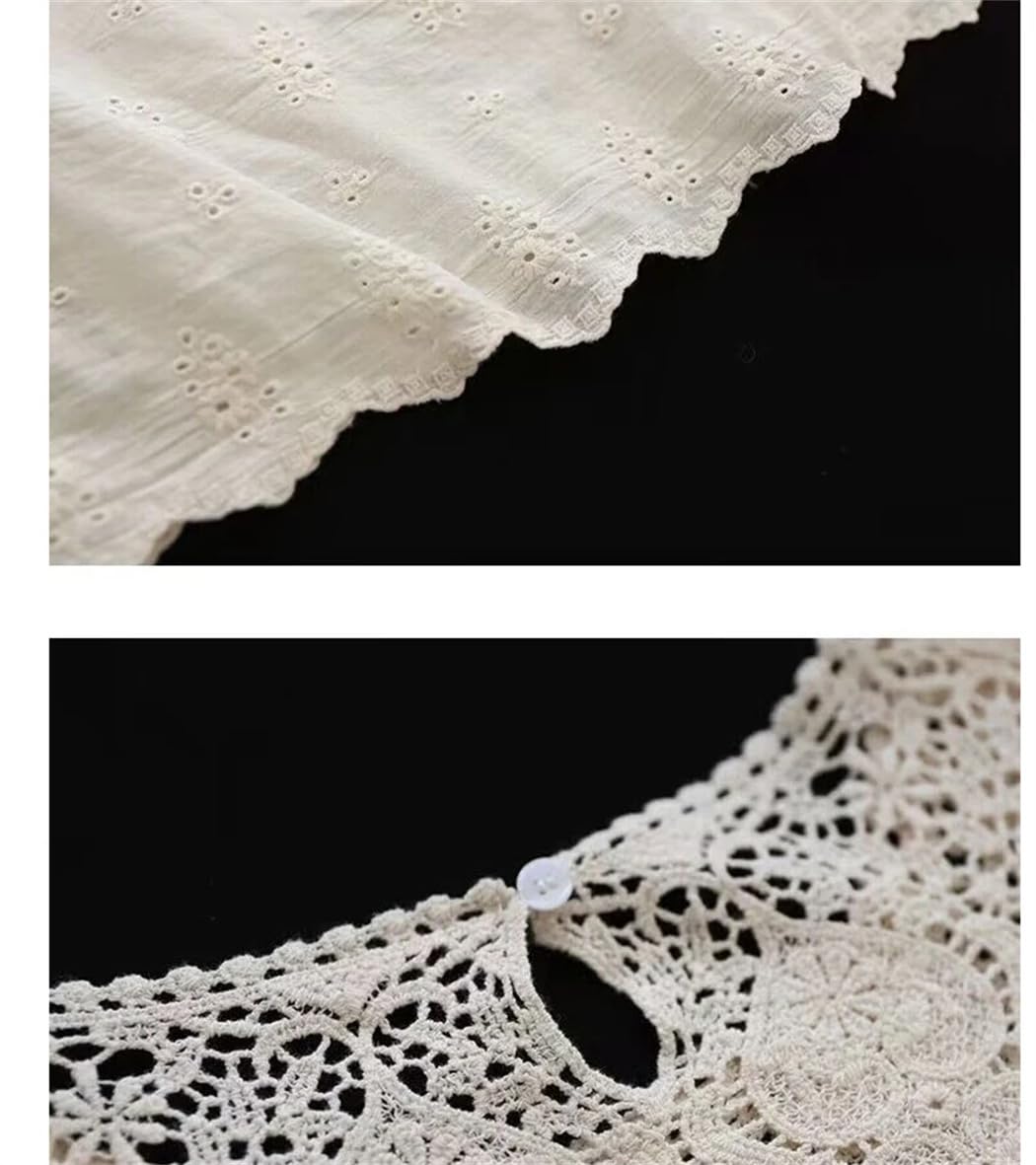 Top da donna in pizzo con cuciture scava fuori manica corta girocollo estate stile coreano sciolto Casua Top