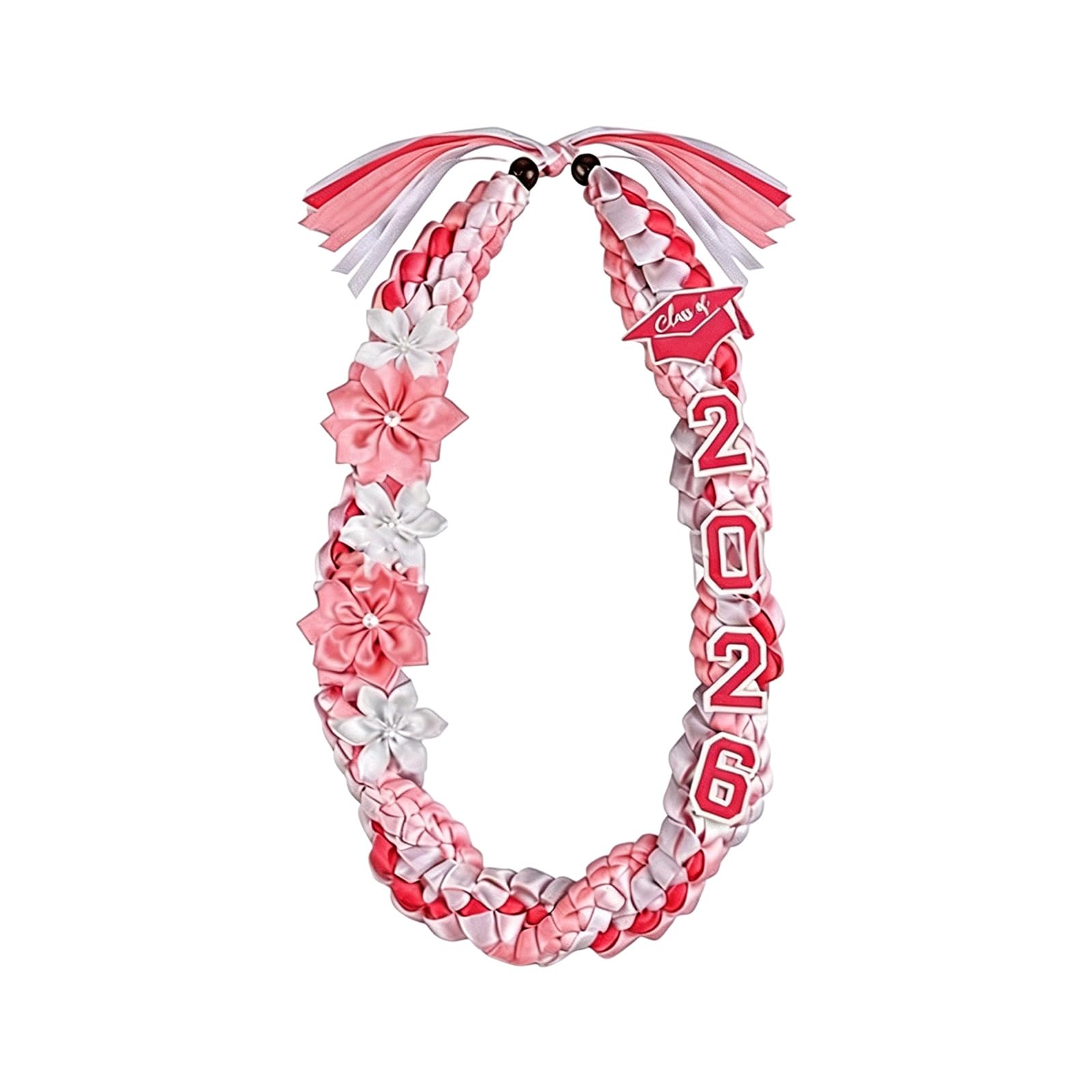XuQiZZpp Adjustable Bachelor Graduation Sash With Lei Tassels Multiple Color Necklace Ceremony Accessories