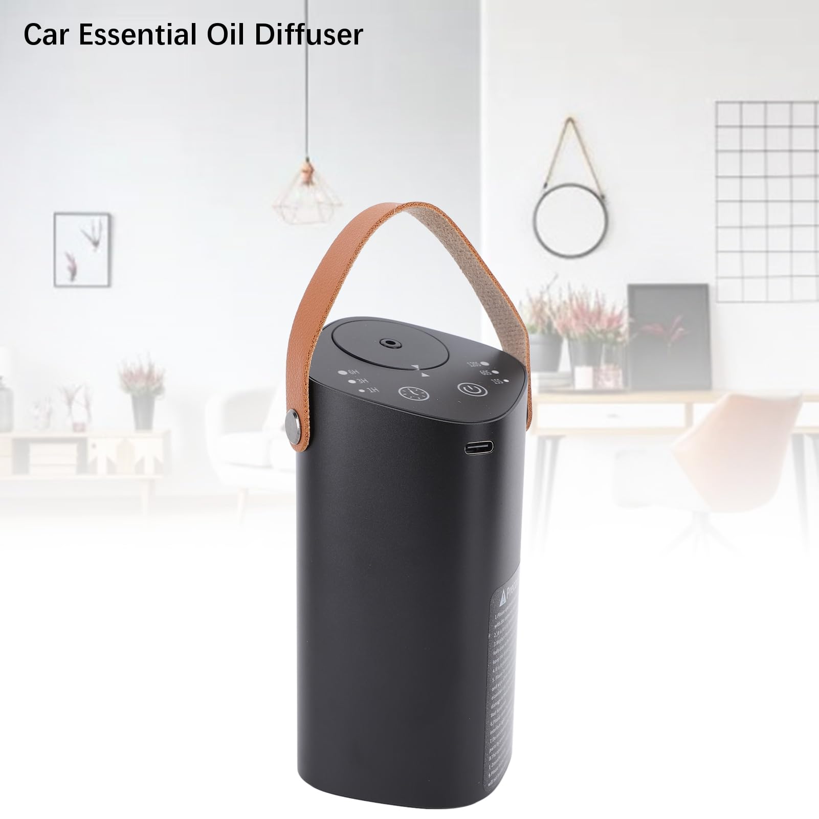 Generic Difusor de Fragancias de Automóvil, Aleación de Aluminio 20 Ml de Difusor de Aceite Esencial para Automóvil para el Consultorio