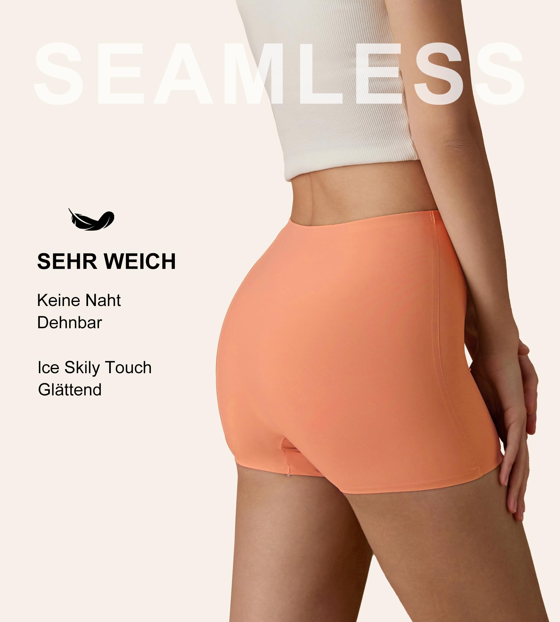 SHARICCA Damskie szorty rowerowe majtki hotpants krótkie spodnie wysoka talia, bokserki z wiskozy