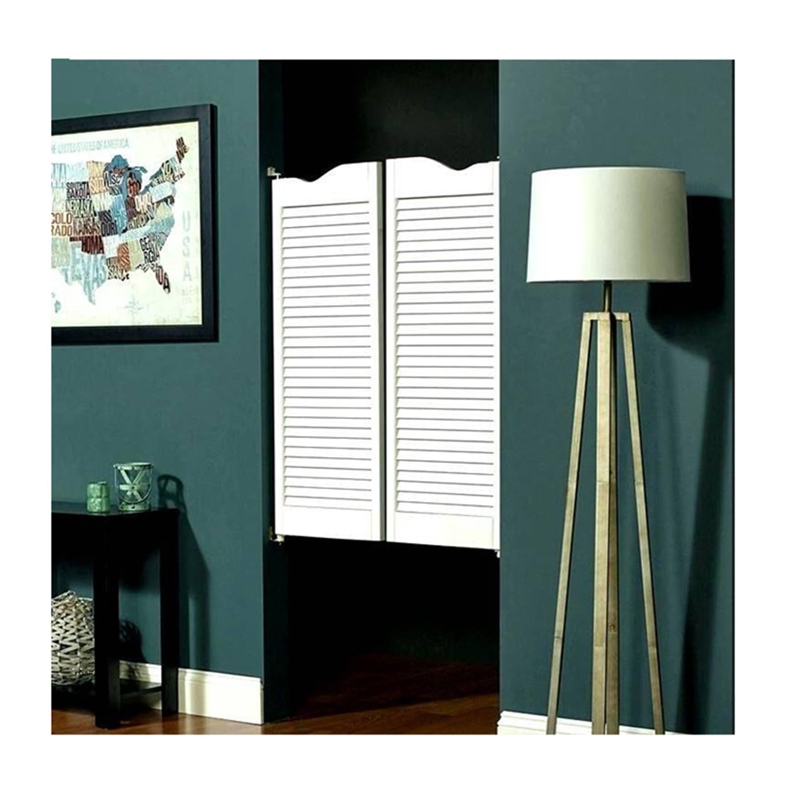 Puerta Pasillo Puerta abatible de madera maciza, Puertas de café Puertas abatibles, Retro Louvered Café Interior Saloon Puerta abatible de madera maciza ( Color : B , Size : W80xH100cm(31.49x39.37in)