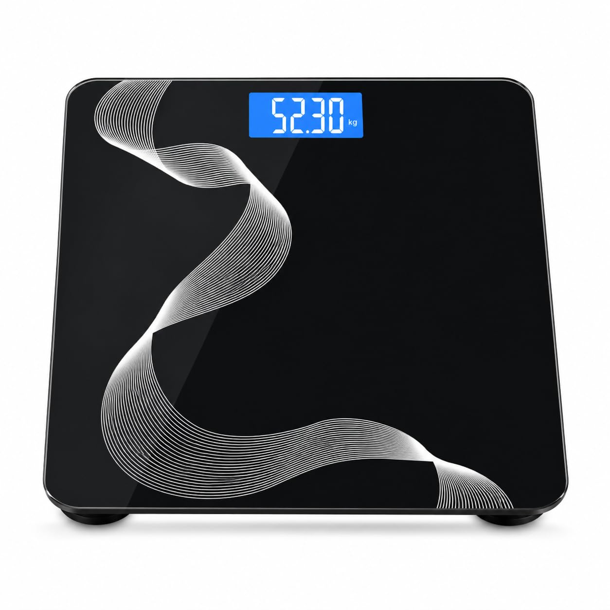 Balson Digital Bathroom Weighing Scale for Body Weight | 2.5kg-180kg Capacity | Large Blue LCD Display | Tempered Glass Body | Auto On/Off | High Precision Sensors | Ultra Slim Black Design-image-44