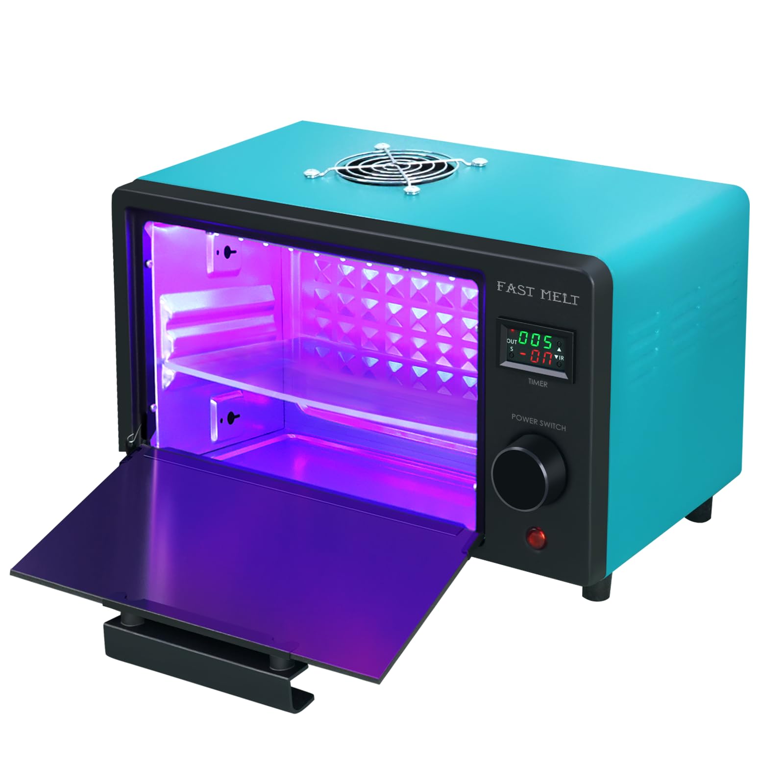 FAST MELT UV Resin Curing Box, 395nm UV Curing Light Station with 36 LED Beads, Auto UV Curing Resin Dryer Timer Setting Digital Display(S/M/H) wit Tray, UV Light for Craft|Jewelry Making|DIY Decor