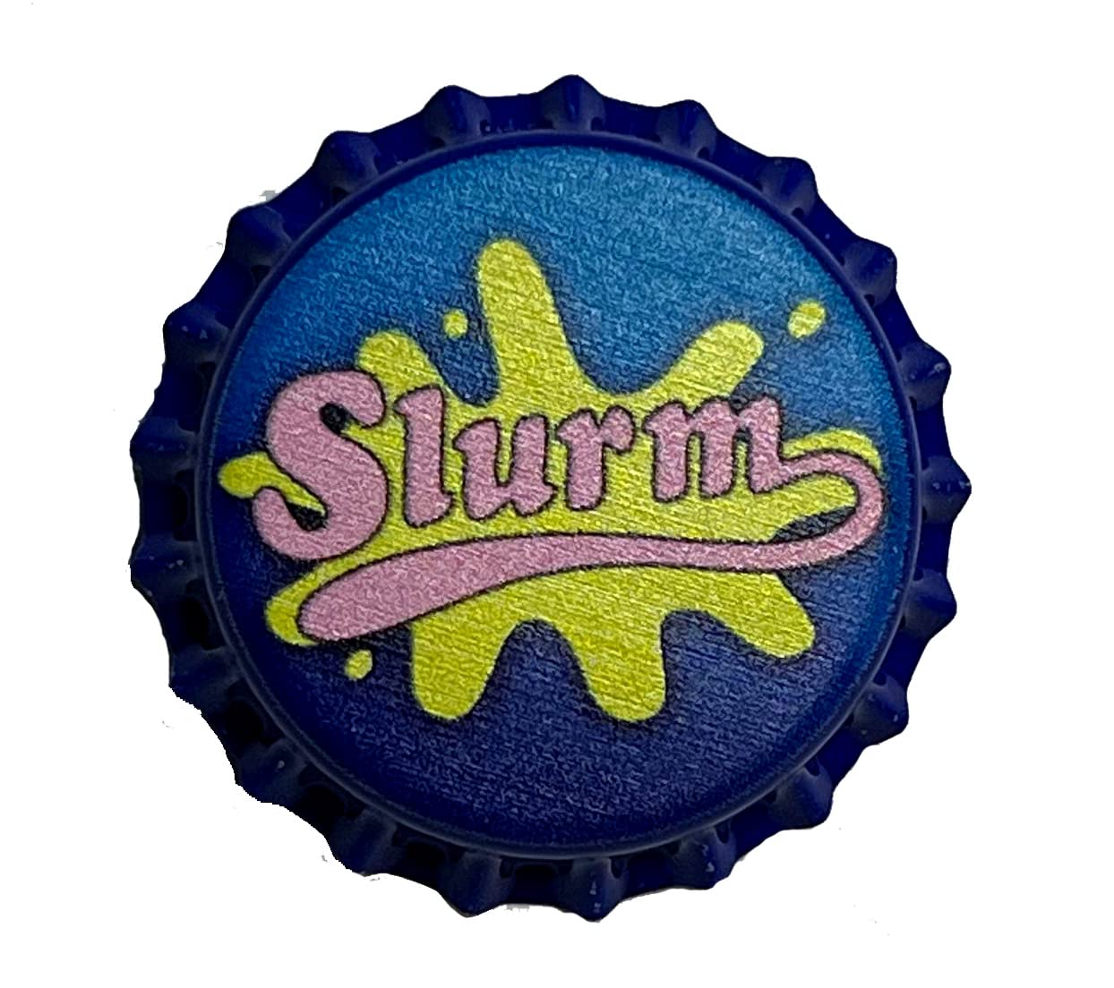 Slurm Bottle Cap style pin #Futurama #MadeInUSA