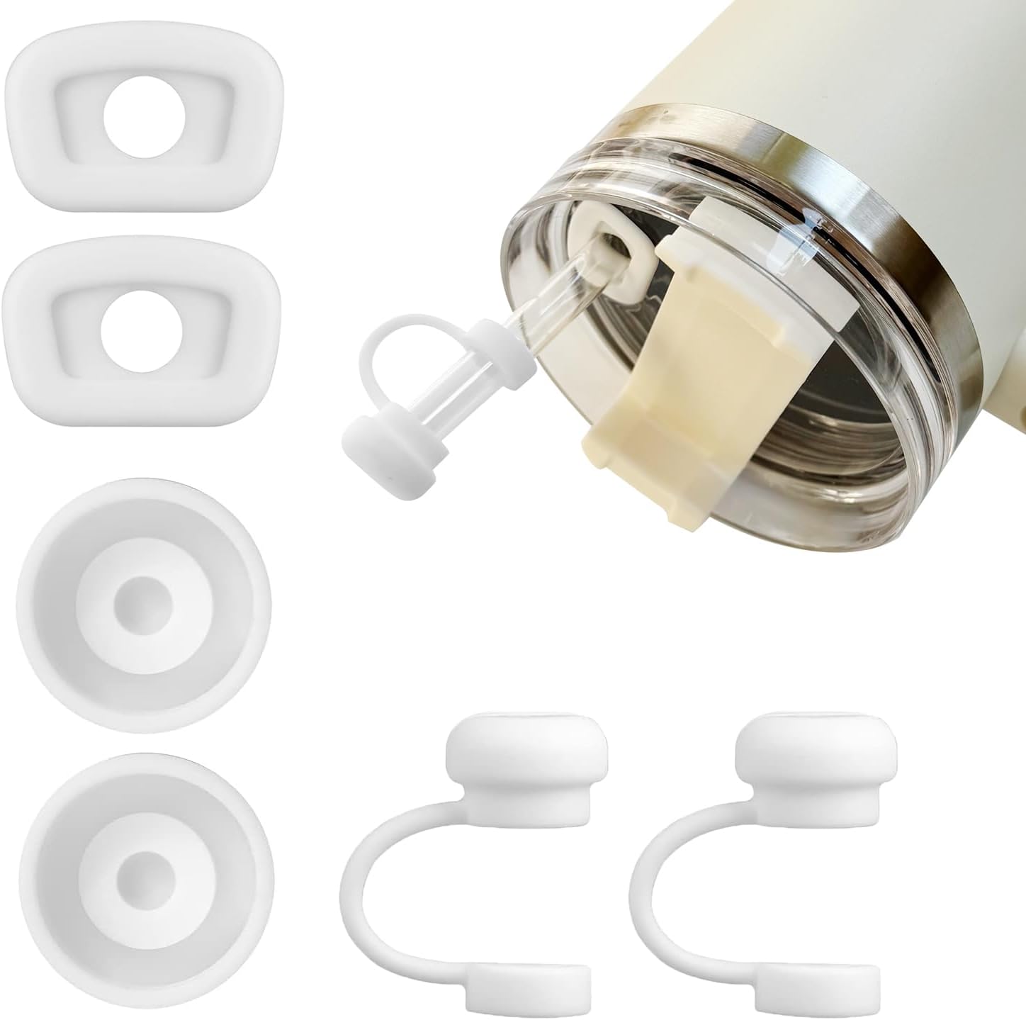 Ghislaine Straw Covers and Spill Stopper Accessories for