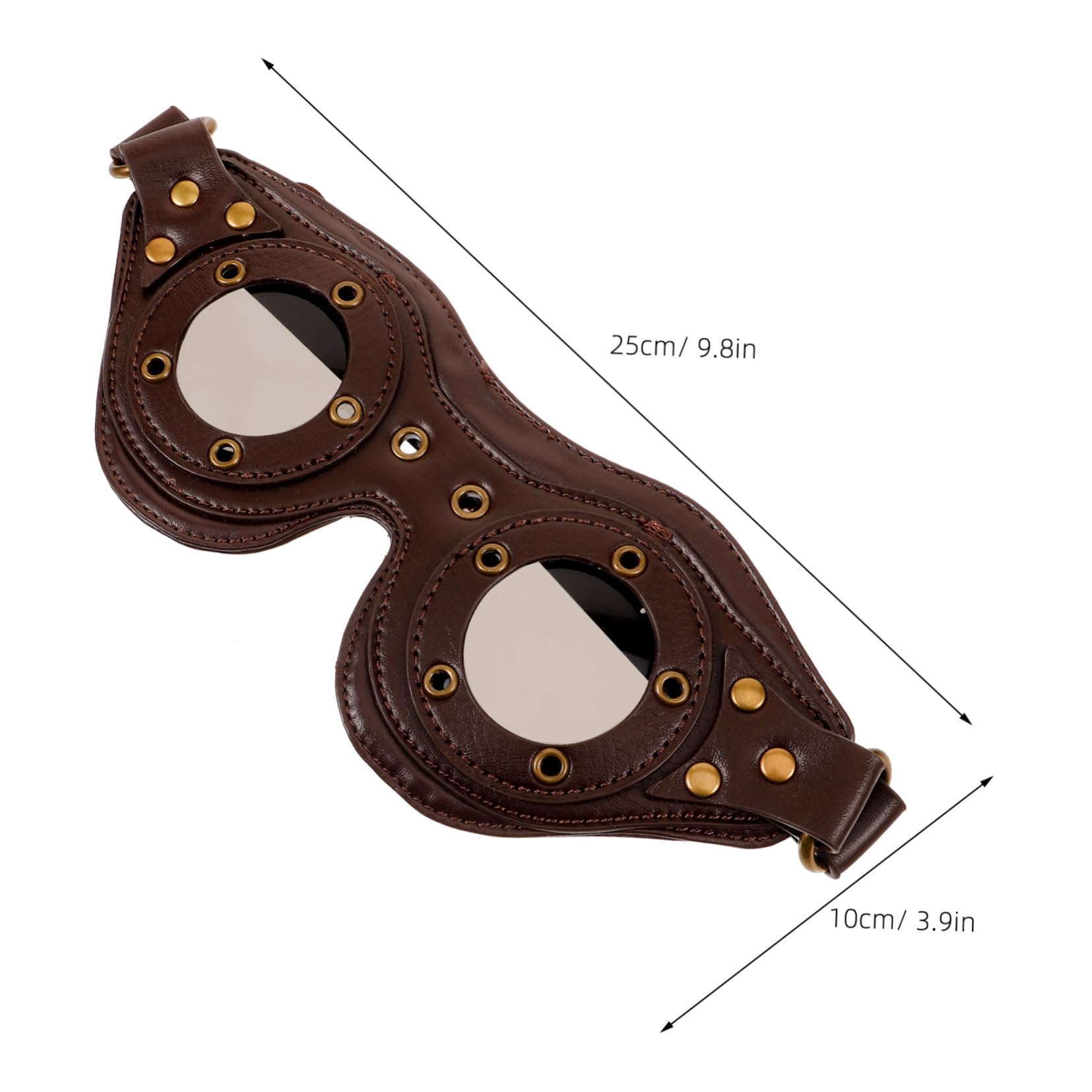 FOMIYES Steampunk Goggles Vintage Punk Style Glasses for Men Women Unique Outdoor Accessory for Halloween Parties Cosplay Events and Stage Performances