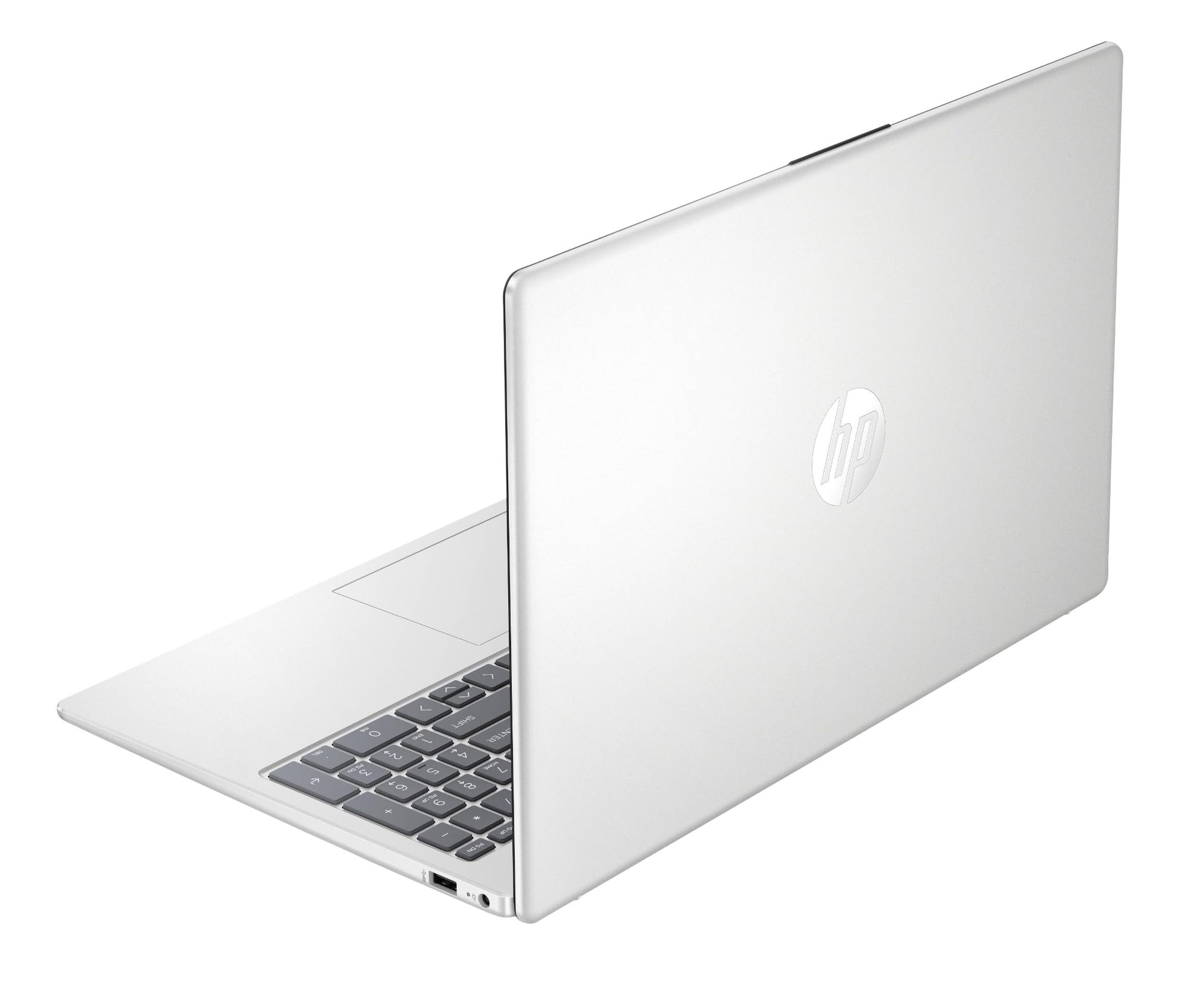 HP Laptop 15-fc0021sl, PC Portatile 15", Display FHD, Notebook, (AMD Ryzen 7 7730U, RAM 16GB, SSD 1TB, Windows 11), Computer Portatile, Uso quotidiano, Tastiera Italiana, QWERTY, Argento