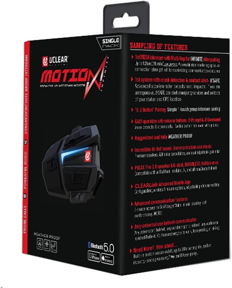 ヘッドホン UCLEAR MOTION6 COMMUNICATOR SINGLE PACK Motion 6