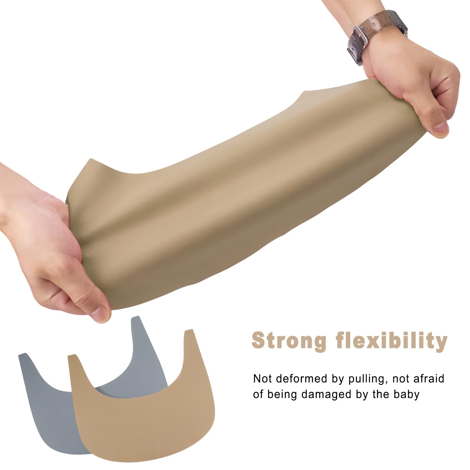 Tovaglietta In Silicone Per Seggiolone Tripp Trapp - 4 Pezzi Grigio E Kaki, Facile Da Pulire - Foto 14