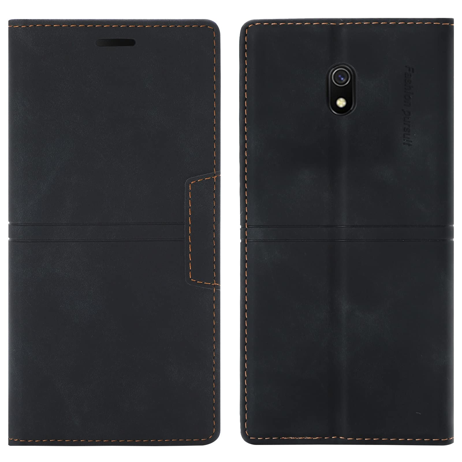 Compatible With Samsung Galaxy J7 2017 / J730 Case, PU Leather Book Wallet Case with Card Holder ShockProof Magnetic Cover Kickstand Folio Flip Case for Samsung J7 2017 / J730 (Black)