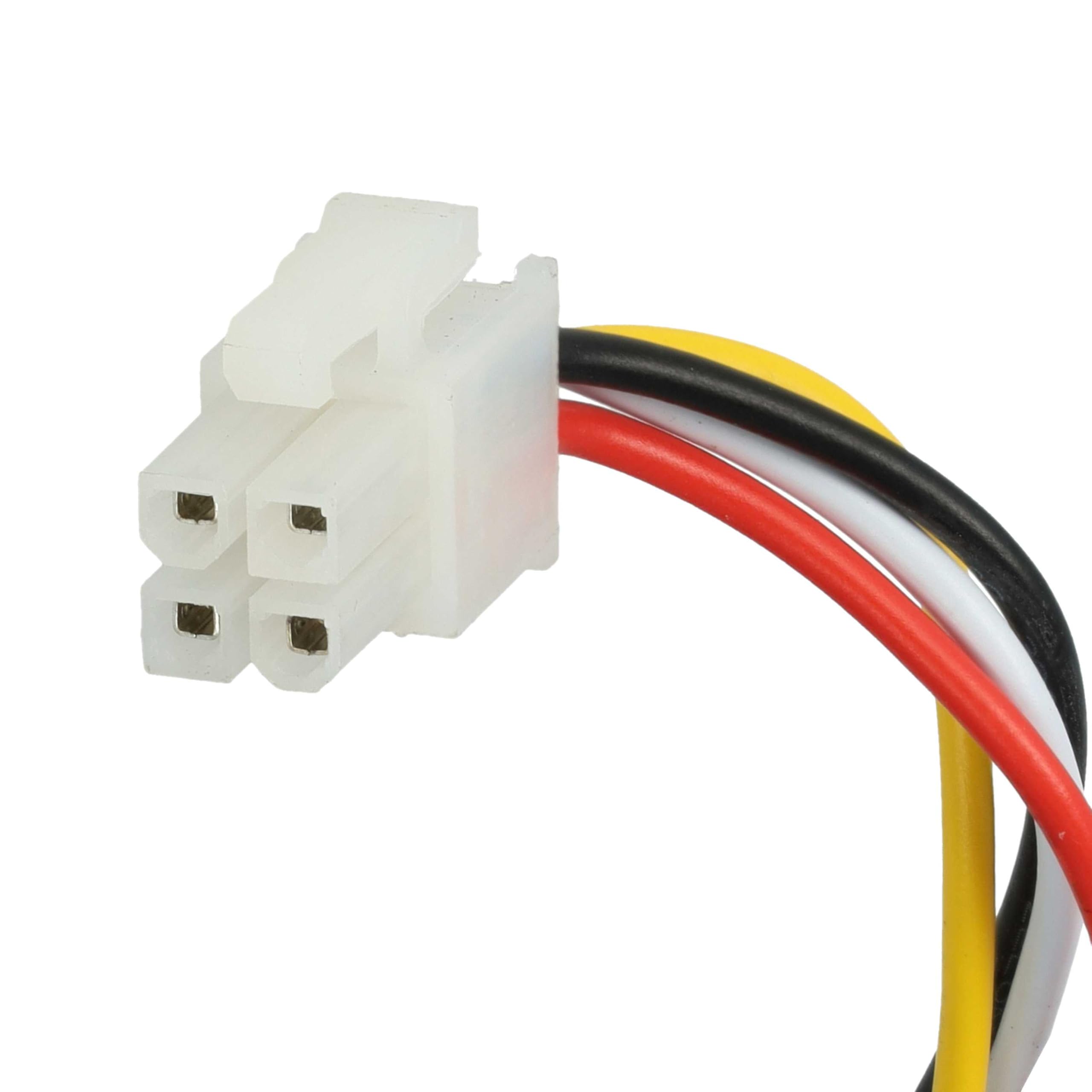 vhbw 1x Fuente alimentación, 1x bateria 3400 mAh, 1x Cable Baja tensión de 10 m Compatible con Gardena SILENO City, Minimo, Life, Plus cortacésped