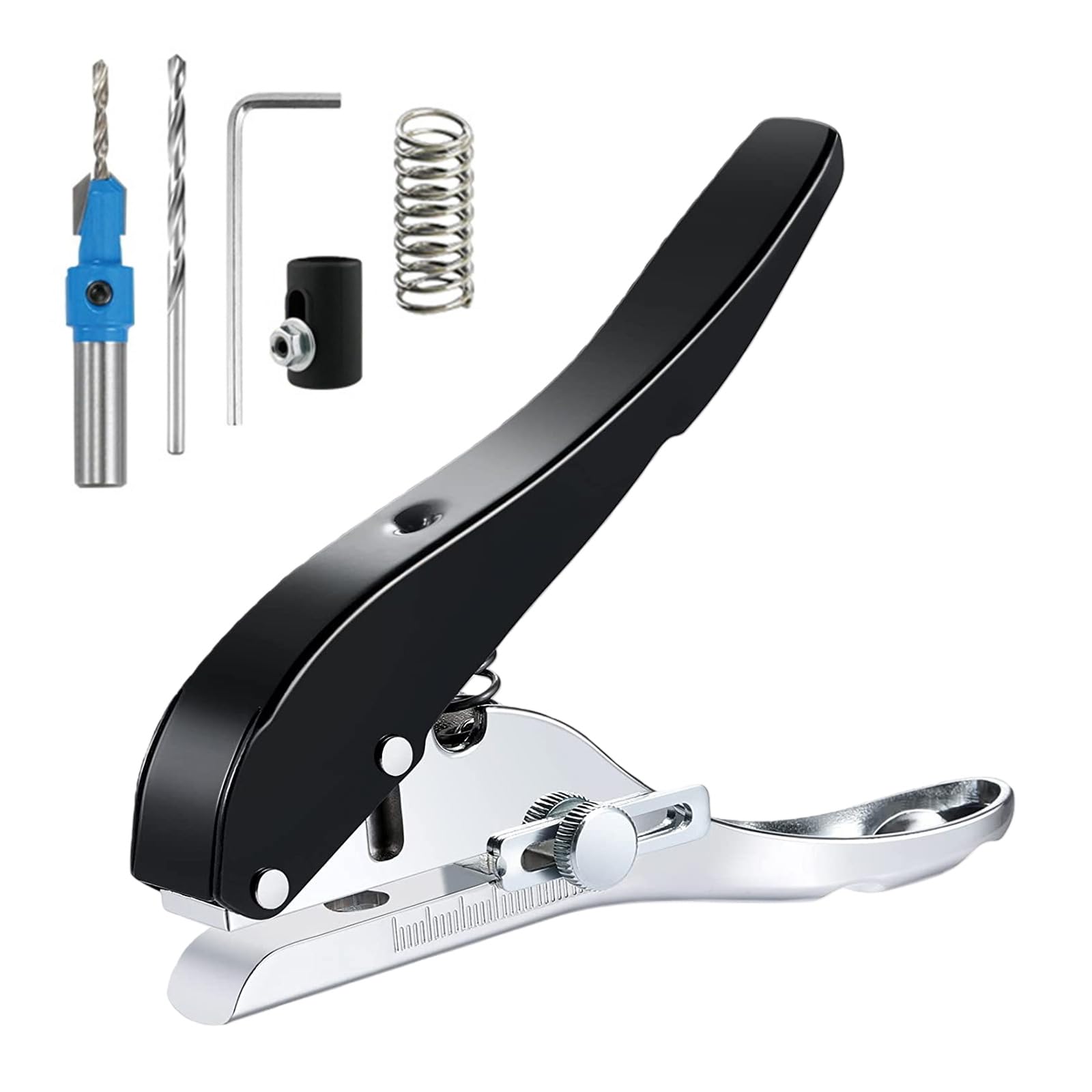 Screw Cover Hole Punching 8 / 10mm Round Punching Pliers Credit Photo Paper Card Corner Round Puncher Paper Cutter Tool Manual Hole Hit for PVC Border