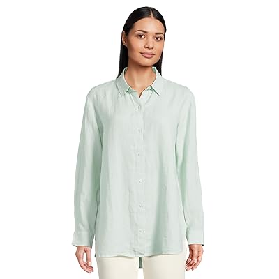 Eileen Fisher Classic Collar Long Shirt Women