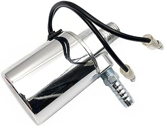 FainWan Air Horn Solenoid Valve 1/4" NPT 12V/24V universally Electric Air Valve (Solenoid) for Train Air Horn Chrome Plated Metal Housing (Solenoid Valve, 12V/24V)