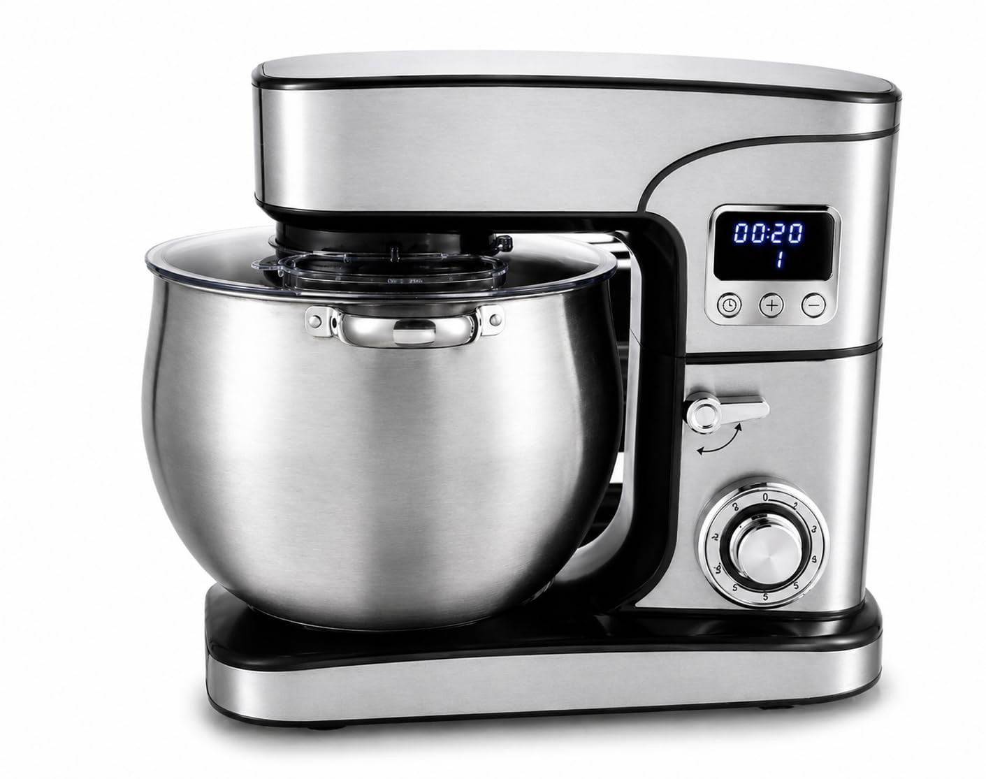 Batidora Amasadora Profesional 14L 2800W | Robot de Cocina con Bol de Acero Inoxidable | 12 Velocidades Ajustables | Ideal para Pan y Repostería