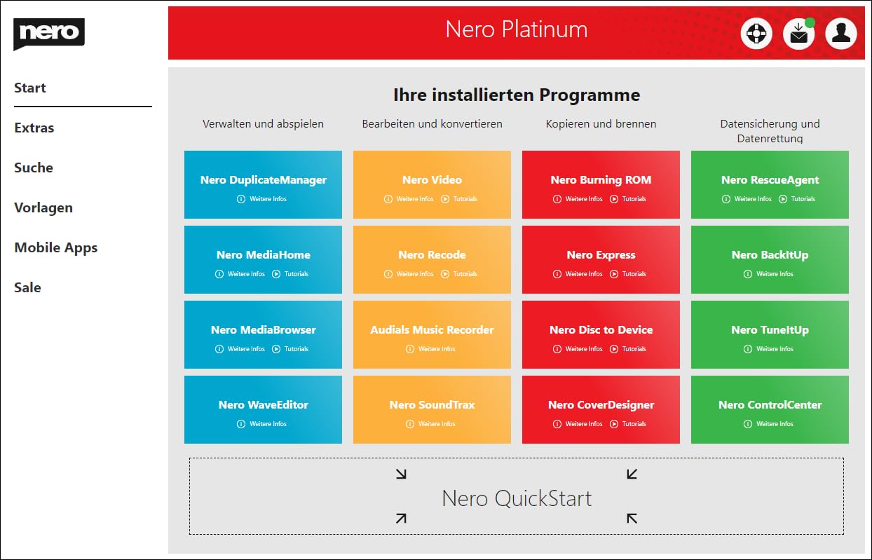 Nero Platinum Unlimited - Multilingual in 24 Sprachen - Version 2020