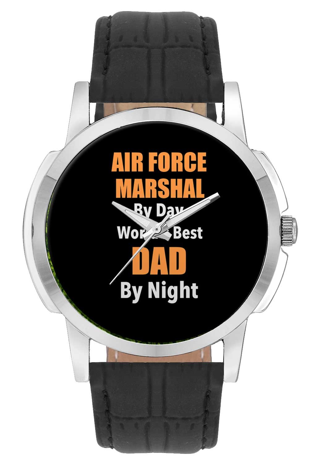 Wrist Watch for Men - Air Force Marshal by Day, Worlds Best Dad by Night | Gift for AIR Force Marshal - Analog Mens and Boys Unique Quartz Leather Band Round Designer dial Watch (B074CN8VJ7) Amazon Price History, Amazon Price Tracker