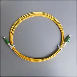 Equipamento de comunicação Fibra Optica 1.5M 3M/5M 2.0mm Fiber Optic Internet Cable LSZH G657A2 Single Mode LC/APC-LC/APC FTTH Optical Fiber Connectors Jumper de fibra óptica(3M)