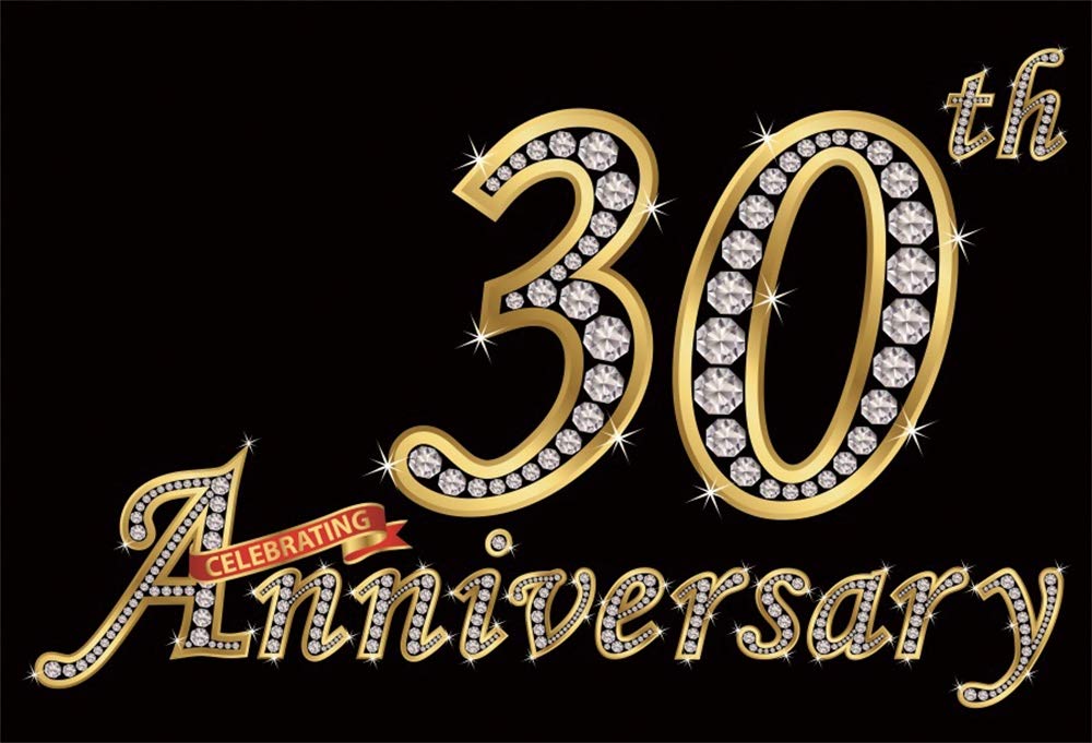 Amazon.com : AOFOTO 7x5ft Happy 30th Anniversary Backdrop