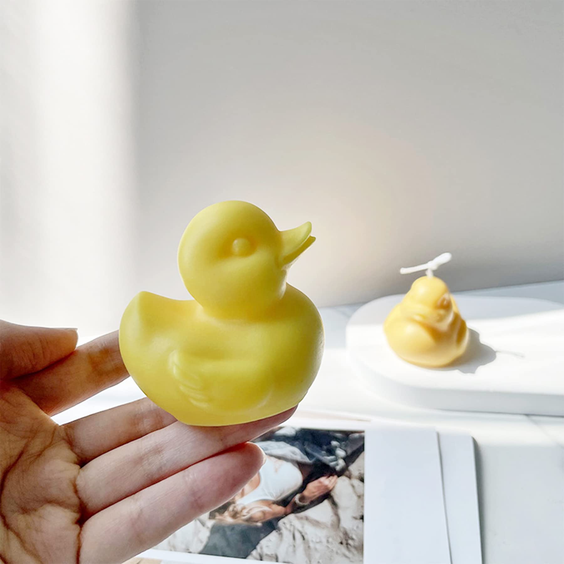 Stampo In Silicone Per Candele E Cioccolato, Forma Anatra 3D, Alimentare, Per Resina, Saponi, Gesso, Fai Da Te, Regalo Creativo