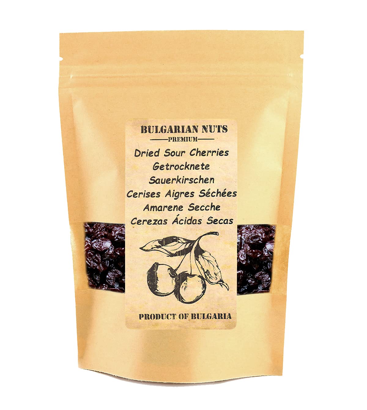 1 kg Amarene Essiccate, Completamente Denocciolate, Esenti da - zuccheri, dolcificanti, additivi, conservanti, glutine, essiccate al sole