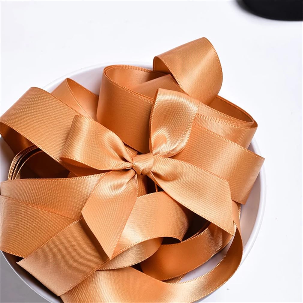 Rotolo di doppio nastro di raso da 9 m, 9, 16, 22, 25, 38 mm, per lavori artigianali, confezioni regalo, decorazioni per matrimoni
