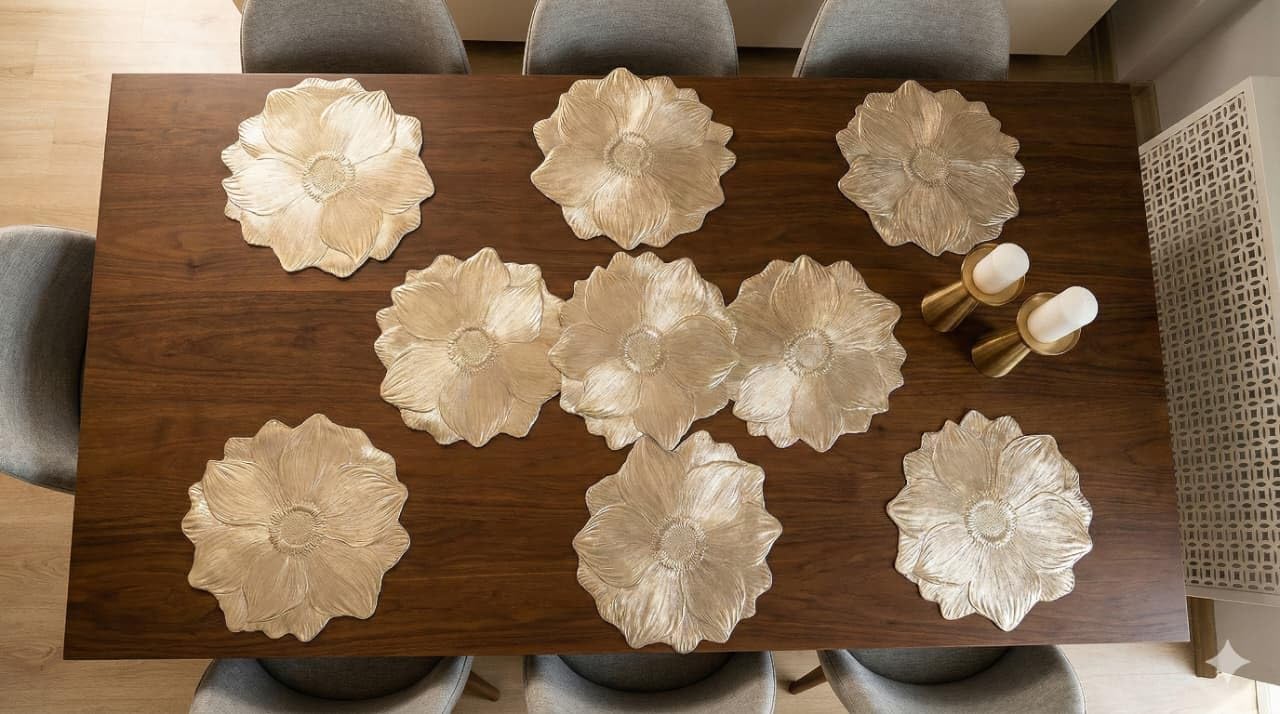Dining Table Mat & Runner Set - Elegant Table Protection -1