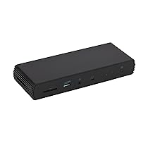 Amazon Basics Docking station Pro Thunderbolt 4, USB 4, 2 TBT4,1 HDMI 2.1, 3 USB A 3.1, RJ45, doppio display, Nero, 19,96 x 7,5 x 3,12 cm