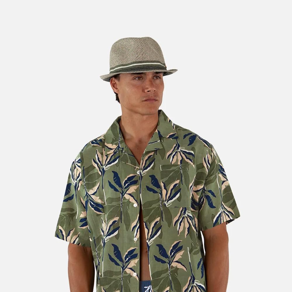 Barts Sombrero de Paja Fluoriet Trilby Hombre - Sol Verano Playa Primavera/Verano
