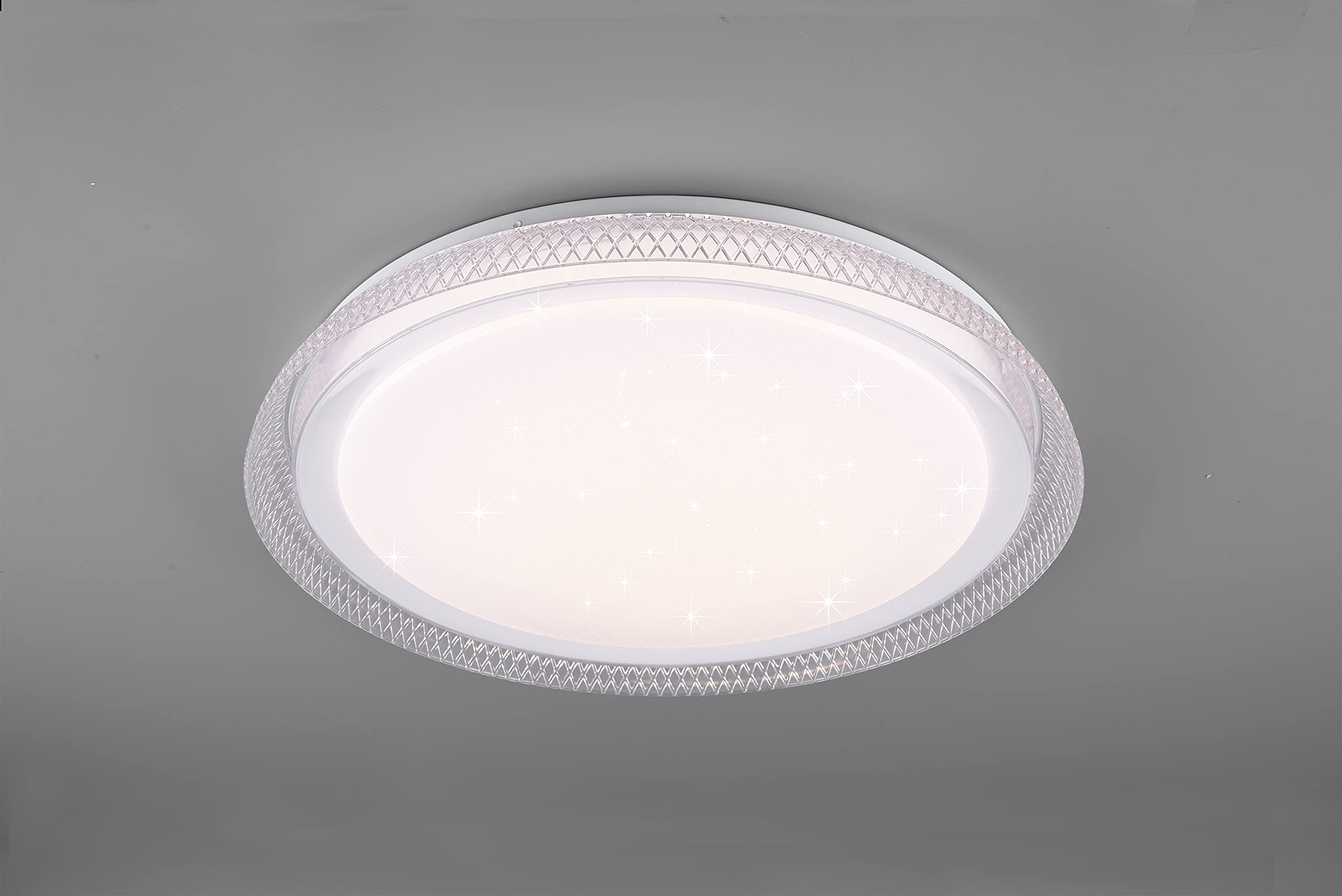Reality Leuchten Heracles R62371200 - Plafoniera a LED da 24 Watt, in plastica, colore: Bianco
