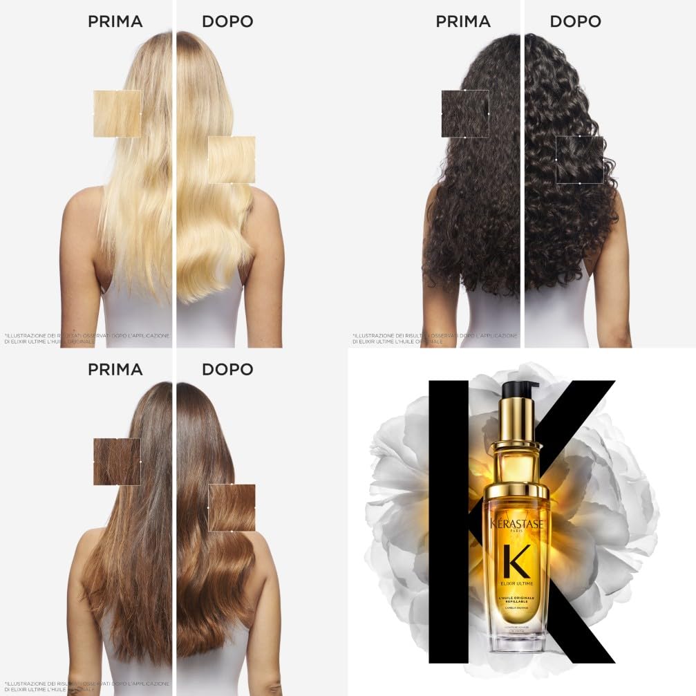 Kérastase L'Huile Originale Elixir Ultime Olio Per Capelli Secchi e Spenti 75 ml