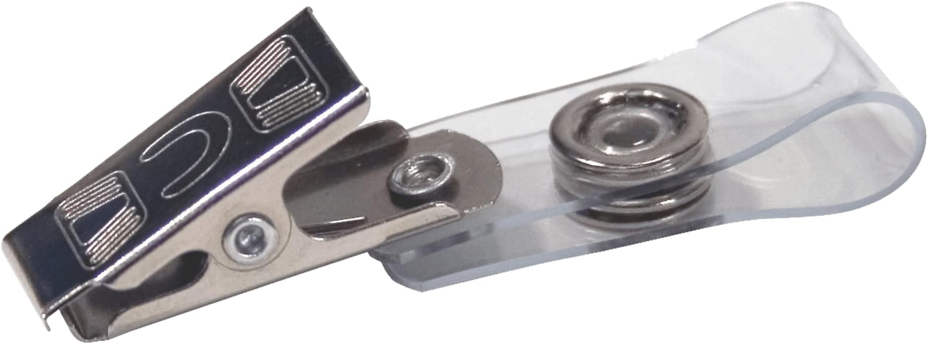 Clear Vinyl Badge Strap with Clip, 100-Count (75410)
