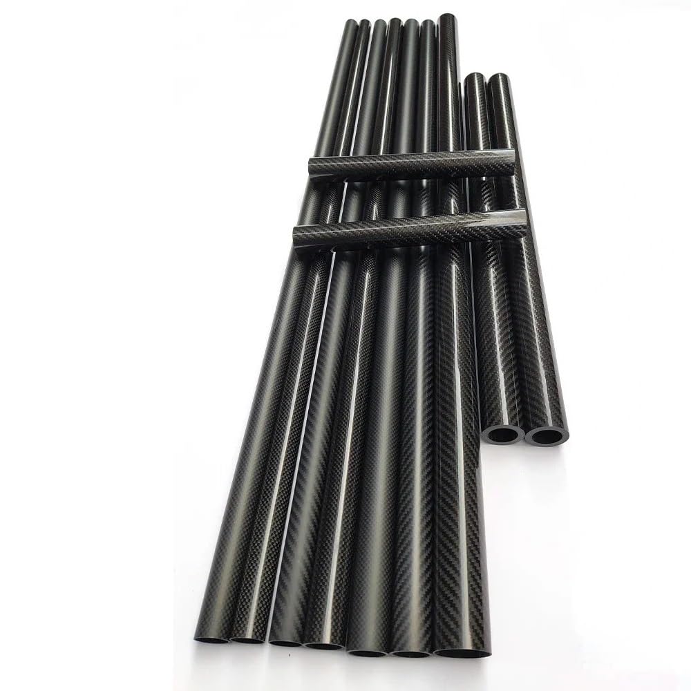 2pcs 3K Carbon Fiber Tube 12 * 6mm,12 * 8mm,12 * 9mm,12 * 10mm,12 * 11mm,Length 500mm Planar Gloss/Planar Matt/Twill Glossy/Twill Matt Carbon Fiber Square Tube(12x10mm-Planar Matt)