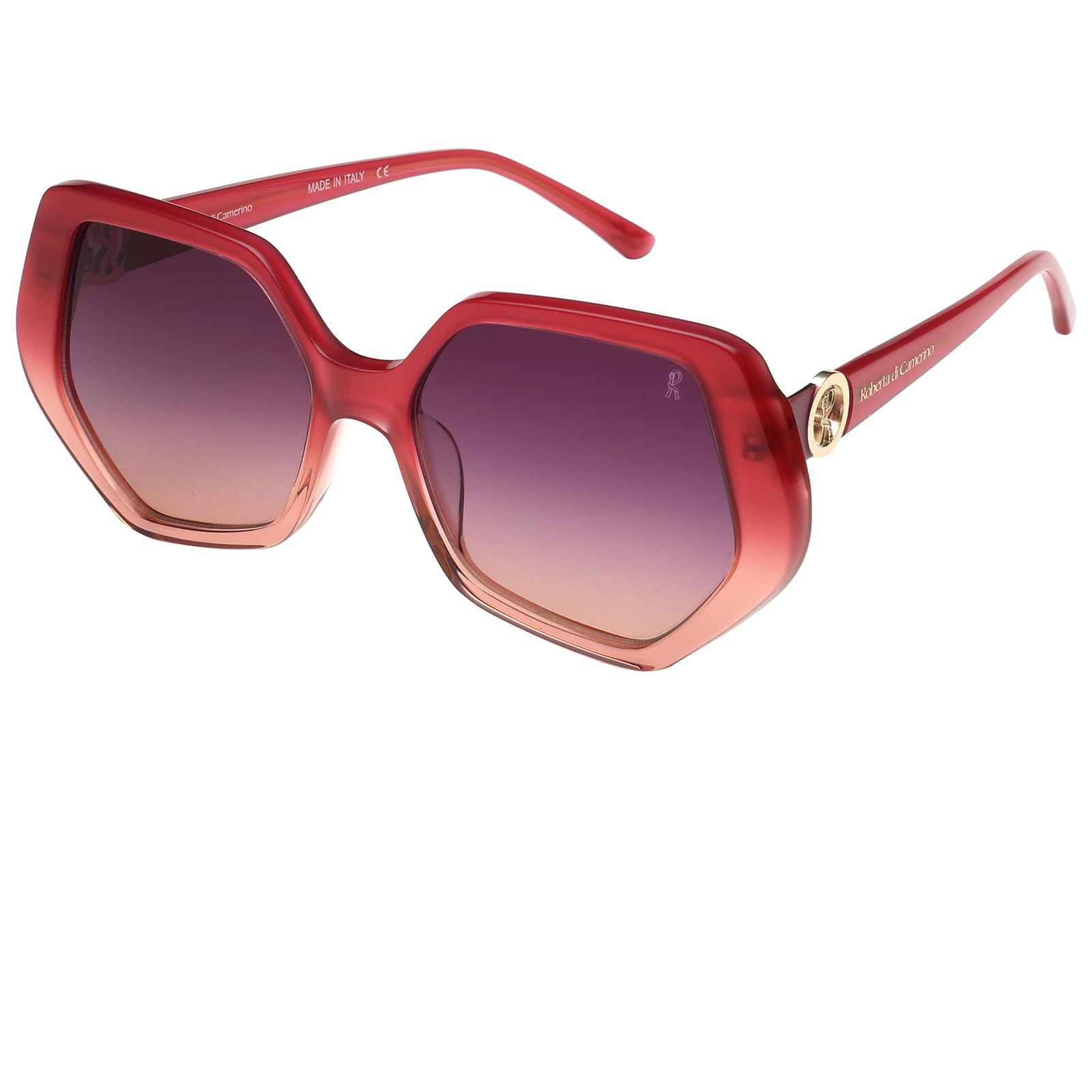 Roberta Di Camerino Gradient Hexagonal Women Sunglasses -(RC50404 |56| Pink Color Lens)