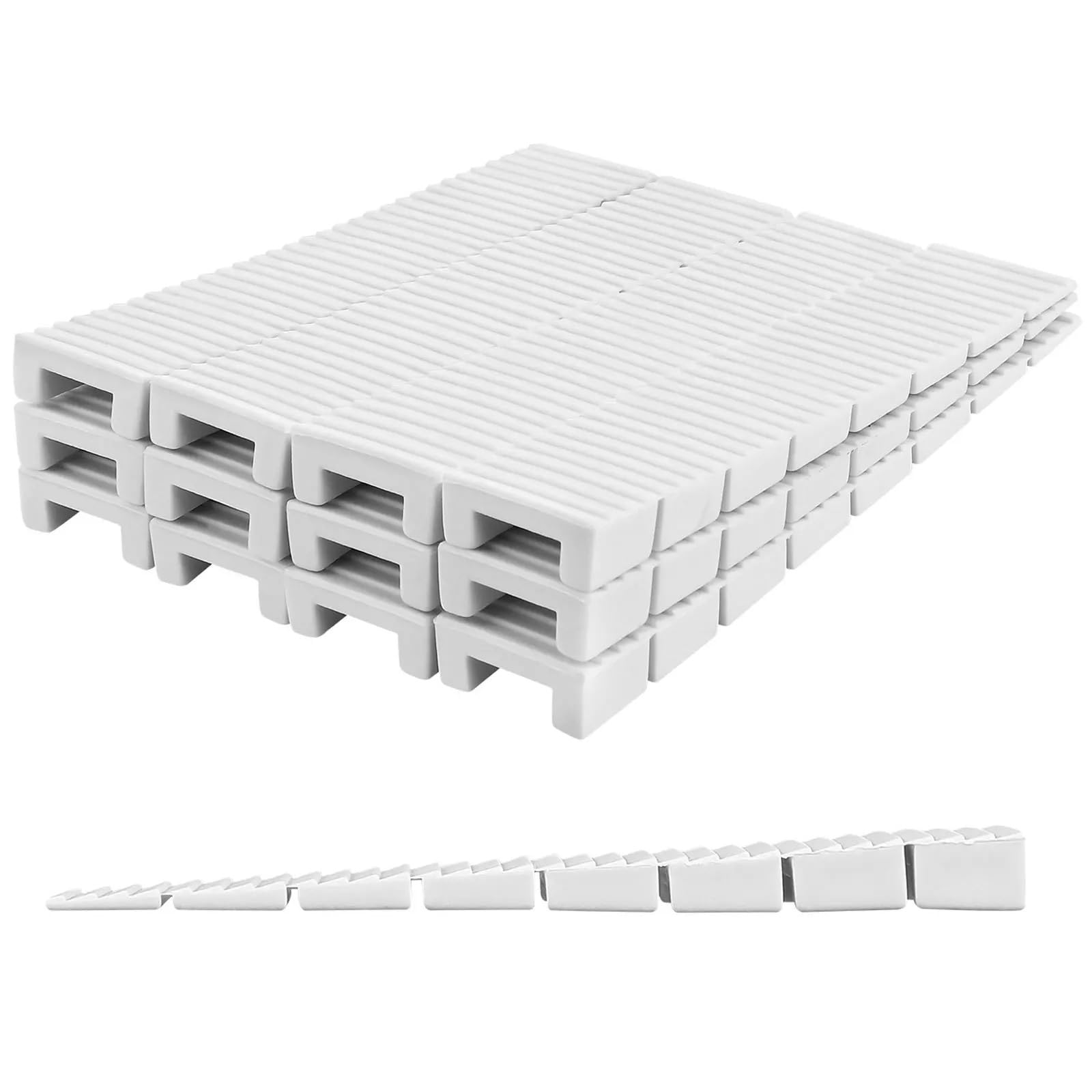 Furniture Levellers 20Pcs Furniture Balance Shims Plastic Adjustable Leveling Wedges For Table Cabinet Chair Anti-Slip Noise Reduction