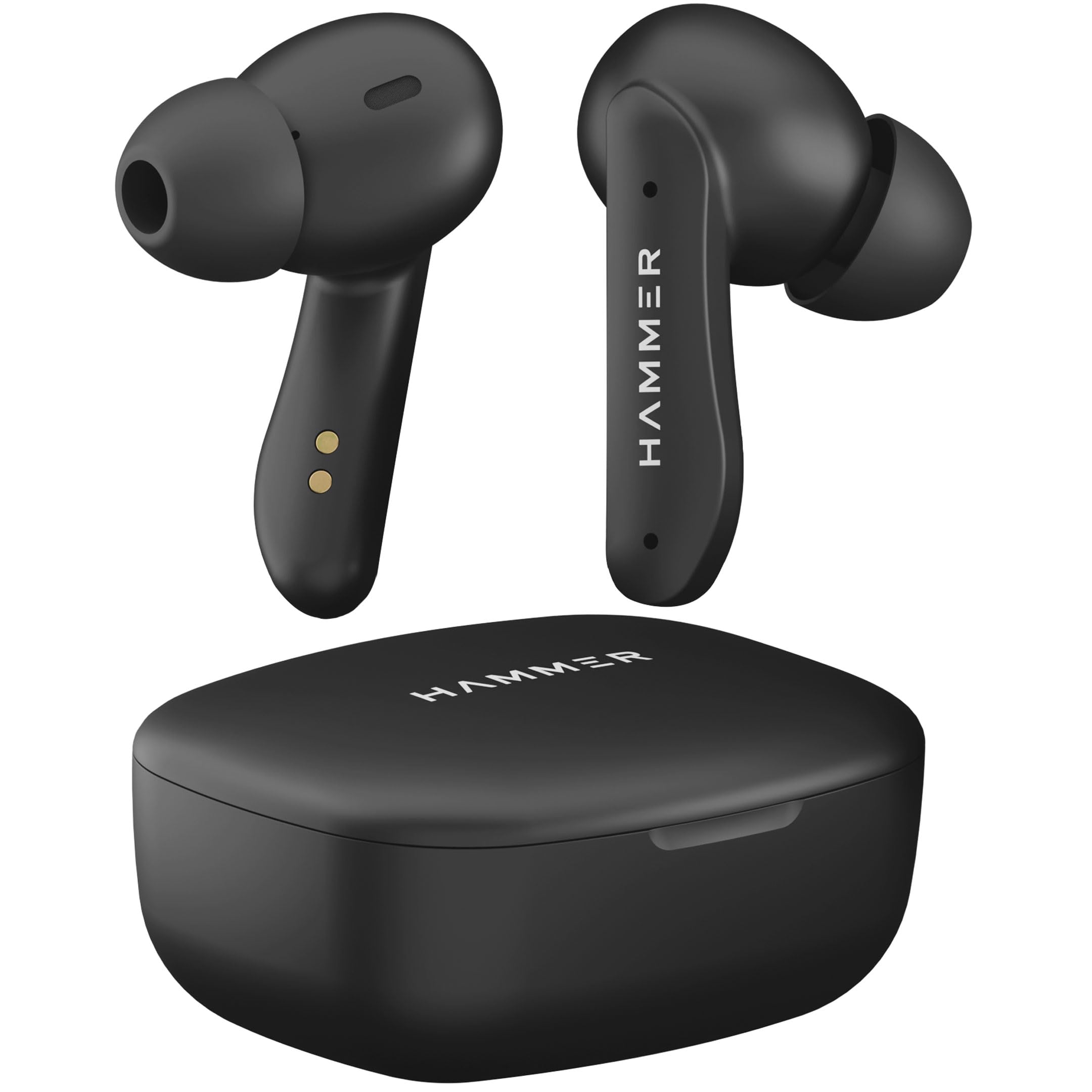 HAMMER Solitude Bluetooth Earbuds with Upto 22H Playtime, Quad Mic with ENC, Fast Charging Type-C, IPX4 Water Resistant, Bluetooth v5.3, Touch Controls and Voice Assistant (Truffle Black) (B0CNPZ6KMW) Amazon Price History, Amazon Price Tracker