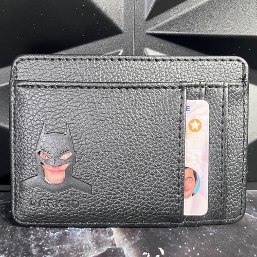 Artvibe Dark ID Leather Bat Wallet for Men and Women - Superhero Face Eyes Cutout Card Holder for Dad, Son, Husband, Boyfriend, Wife – Perfect Birthday Father’s Day Holiday Gift4
