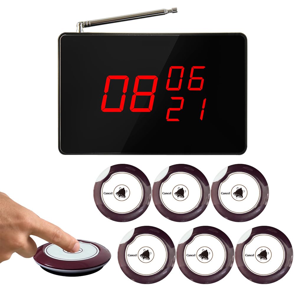 Amazon.co.jp: スタッフ 呼び出しチャイム 飲食店 3番号表示 送信