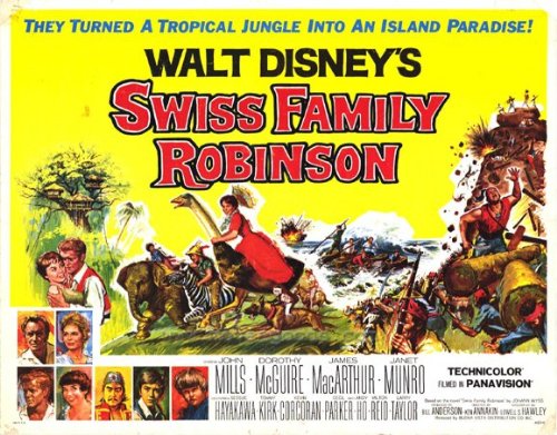 Amazon.com: Swiss Family Robinson Movie Poster (22 x 28 Inches