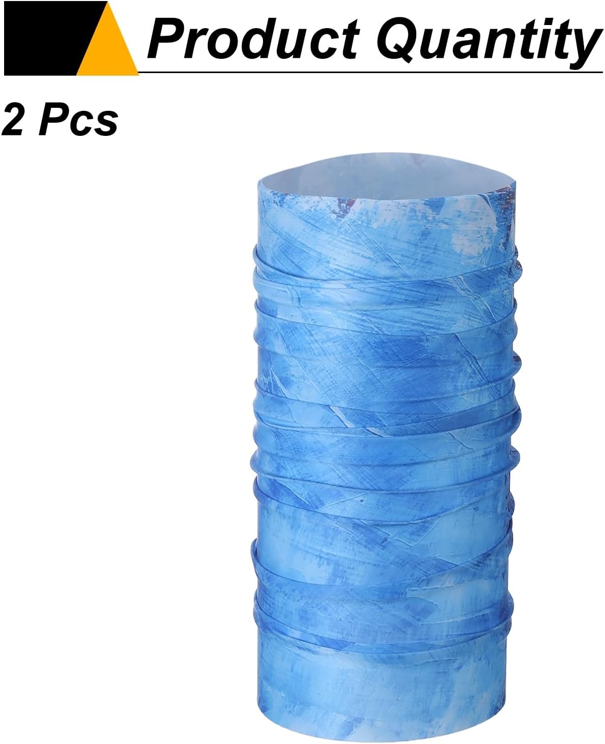 HARFINGTON 2pcs Summer Cooling Neck Gaiter Sun Protection Face Mask Fishing Neck Gaiter Unisex Sunscreen Breathable Bandana for Fishing Outdoor Sports, Blue - Image 3